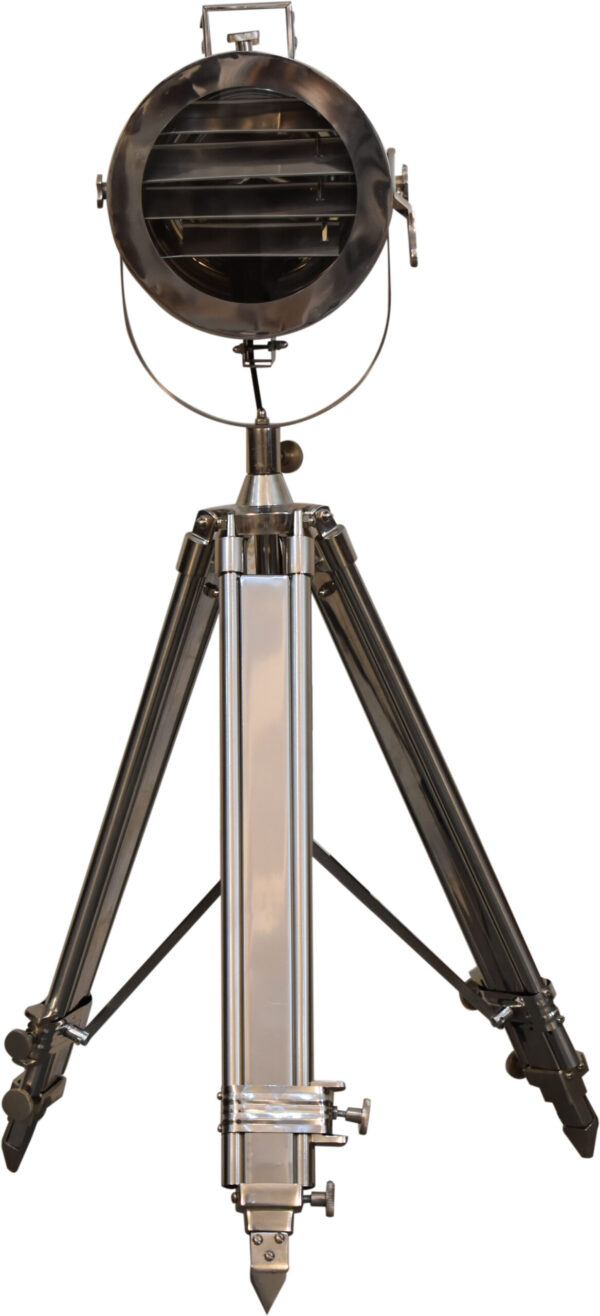 Chrome Tripod Fold Spotlight Floor Lamp