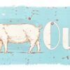 Kitchen Metal Wall Sign - Pig Out