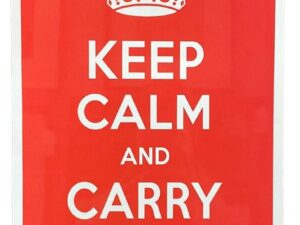 Metal Humour Wall Sign - Keep Calm And Carry On