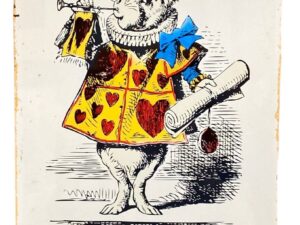 Vintage Metal Sign - Alice In Wonderland - I'm Late, White Rabbit