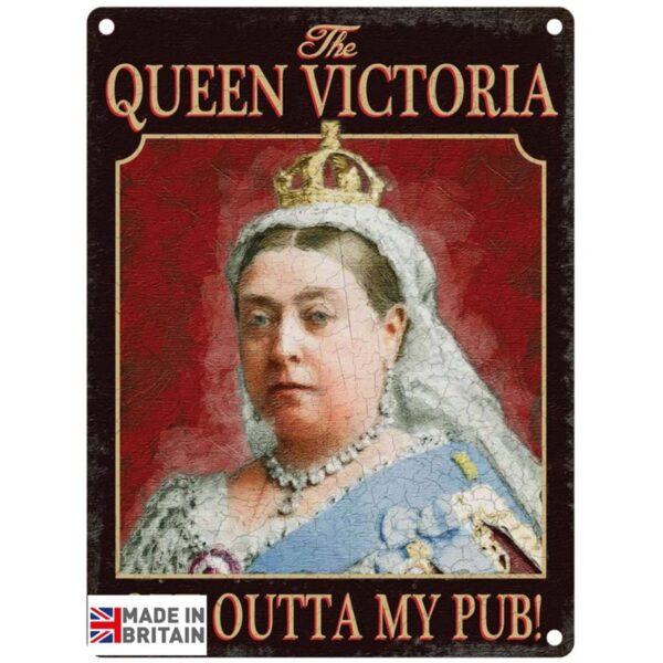 Small Metal Sign 45 x 37.5cm Pub Signs Queen Victoria