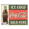Small Metal Sign 45 x 37.5cm Ice Cold Coca Cola