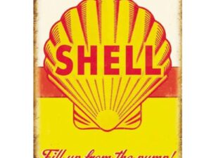 Large Metal Sign 60 x 49.5cm Shell
