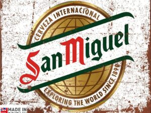 Large Metal Sign 60 x 49.5cm Beer San Miguel