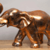 Large Copper Finished Elephant