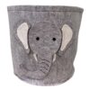 Felt Storage Bin With Elephant Face 35cm