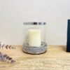 Small Sparkly Pillar Candle Holder