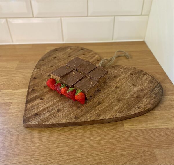 Heart Shaped Wooden Chopping Board 40cm