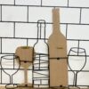 Wine Bottle & Glasses Wall Decoration