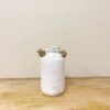 Small Stone Vase with Rope Handle