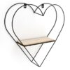 Heart Shaped Wire Wall Shelf