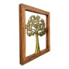 Gold Wall Hanging Tree In Wooden Frame
