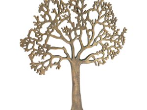 Large Gold Metal Tree Of Life Wall Plaque 61cm